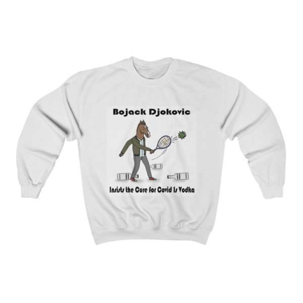 Bojack Djokovic Insists the Cure for Covid Is Vodka Unisex Heavy Blend™ Crewneck Sweatshirt