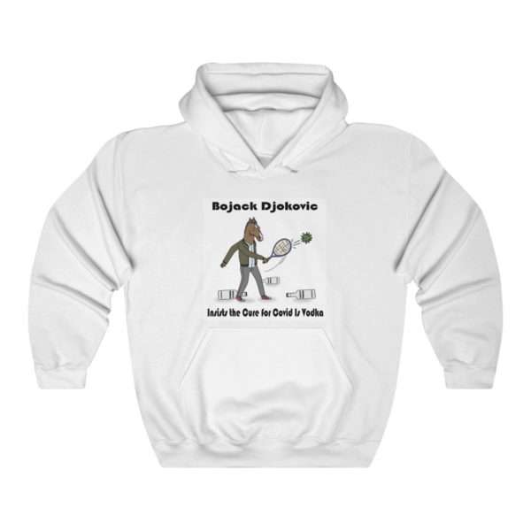 Bojack Djokovic Insists the Cure for Covid Is Vodka Unisex Heavy Blend™ Hooded Sweatshirt