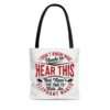 I Don't Know Who Needs to Hear This But Now's the Time to Ride an Elephant Naked AOP Tote Bag - Image 3