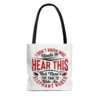 I Don't Know Who Needs to Hear This But Now's the Time to Ride an Elephant Naked AOP Tote Bag - Image 4