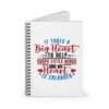 Spiral Notebook - Ruled Line - It Takes a Big Heart to Help Shape Little Minds and My Heart Is Enlarged - Image 3