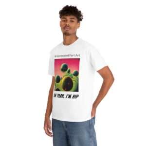 Unisex Heavy Cotton Tee - AI-Generated Fart Art. Oh Yeah, I’m Hip