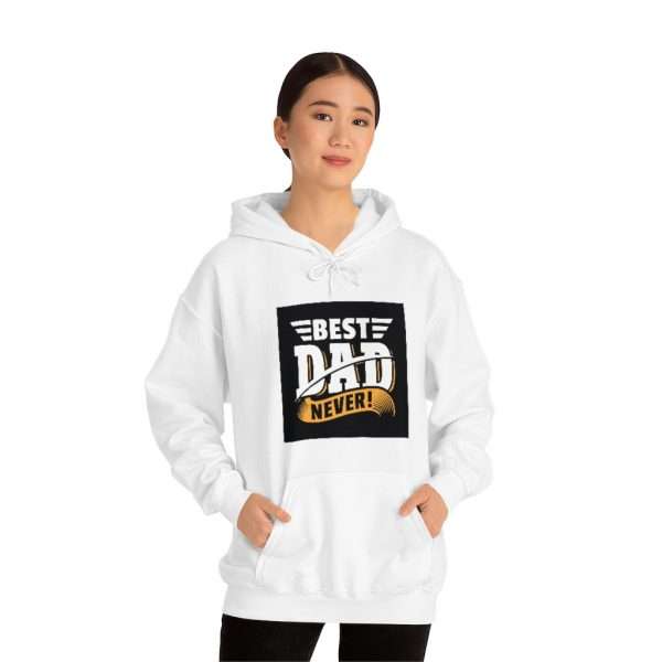 Unisex Heavy Blend™ Hooded Sweatshirt - Best Dad Never! - Image 3