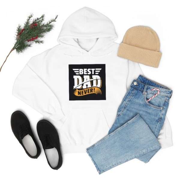 Unisex Heavy Blend™ Hooded Sweatshirt - Best Dad Never! - Image 7