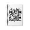 Spiral Notebook - Ruled Line - I’ve Hit Rock Bottom So Many Times I’ve Finally Bought a Trampoline